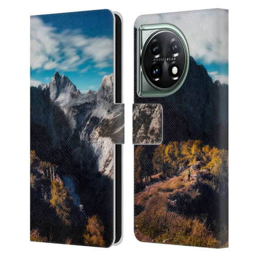 Patrik Lovrin Wanderlust In Awe Of The Mountains Leather Book Wallet Case Cover For OnePlus 11 5G