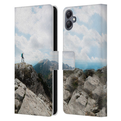 Patrik Lovrin Wanderlust Looking Over New Adventures Leather Book Wallet Case Cover For Samsung Galaxy A05