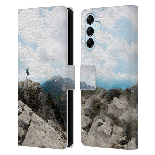 Patrik Lovrin Wanderlust Looking Over New Adventures Leather Book Wallet Case Cover For Samsung Galaxy M14 5G