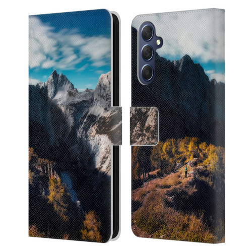 Patrik Lovrin Wanderlust In Awe Of The Mountains Leather Book Wallet Case Cover For Samsung Galaxy M54 5G