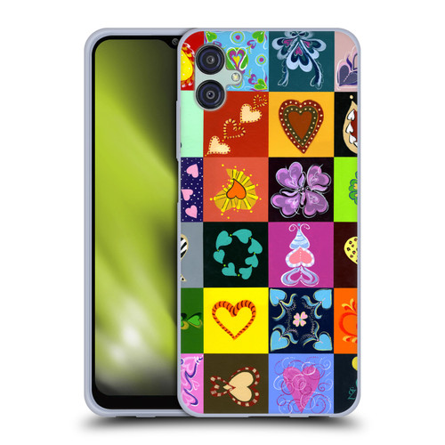 Suzan Lind Colours & Patterns Heart Quilt Soft Gel Case for Samsung Galaxy M04 5G / A04e