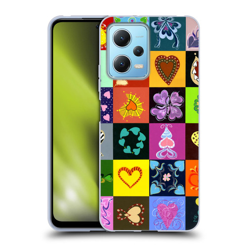 Suzan Lind Colours & Patterns Heart Quilt Soft Gel Case for Xiaomi Redmi Note 12 5G