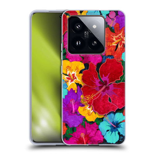 Suzan Lind Colours & Patterns Tropical Hibiscus Soft Gel Case for Xiaomi 14 Pro