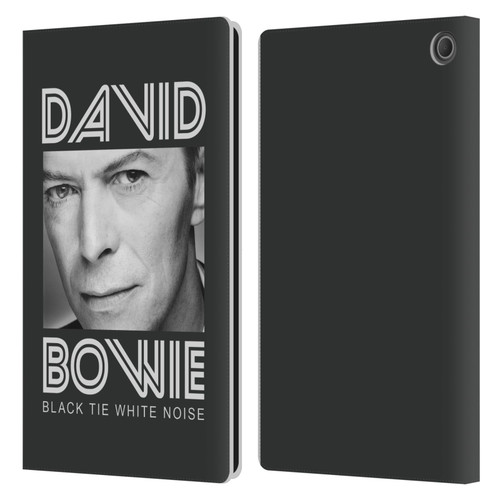 David Bowie Album Art Black Tie Leather Book Wallet Case Cover For Amazon Fire Max 11 2023