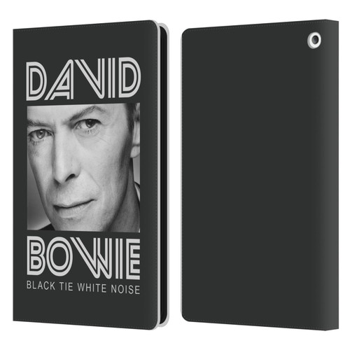 David Bowie Album Art Black Tie Leather Book Wallet Case Cover For Amazon Fire HD 8/Fire HD 8 Plus 2020