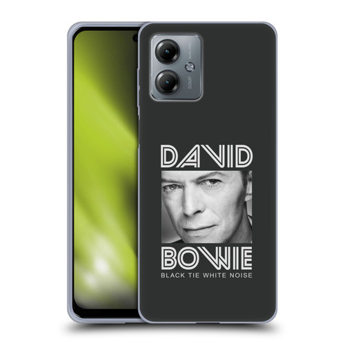 David Bowie Album Art Black Tie Soft Gel Case for Motorola Moto G14