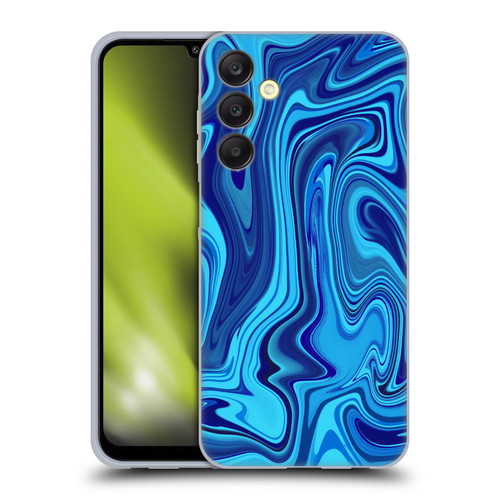 Suzan Lind Marble Blue Soft Gel Case for Samsung Galaxy A25 5G