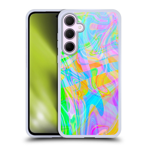 Suzan Lind Marble Abstract Rainbow Soft Gel Case for Samsung Galaxy A35 5G