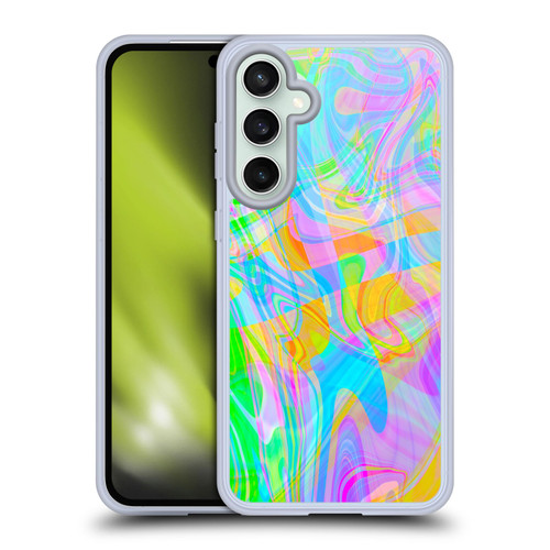 Suzan Lind Marble Abstract Rainbow Soft Gel Case for Samsung Galaxy S23 FE 5G