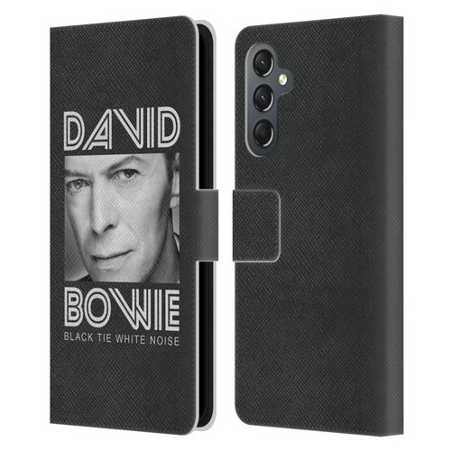 David Bowie Album Art Black Tie Leather Book Wallet Case Cover For Samsung Galaxy A25 5G