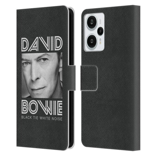 David Bowie Album Art Black Tie Leather Book Wallet Case Cover For Xiaomi Redmi Note 12T