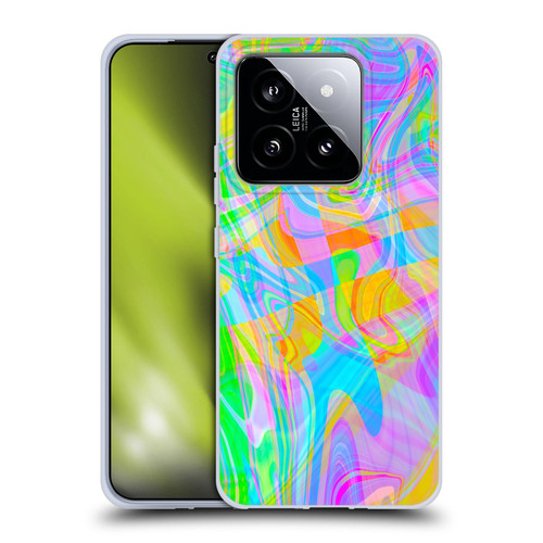 Suzan Lind Marble Abstract Rainbow Soft Gel Case for Xiaomi 14