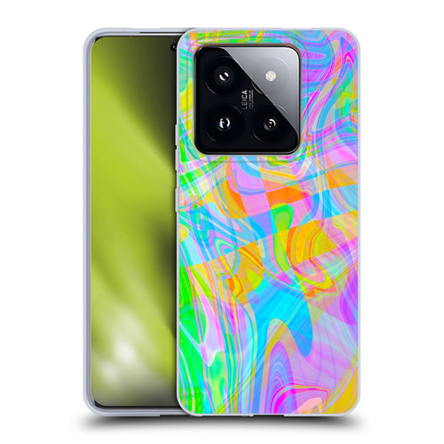 Suzan Lind Marble Abstract Rainbow Soft Gel Case for Xiaomi 14 Pro