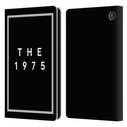 The 1975 Key Art Logo Black Leather Book Wallet Case Cover For Amazon Fire 7 2022