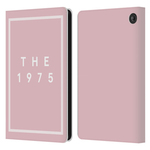 The 1975 Key Art Logo Pink Leather Book Wallet Case Cover For Amazon Fire 7 2022