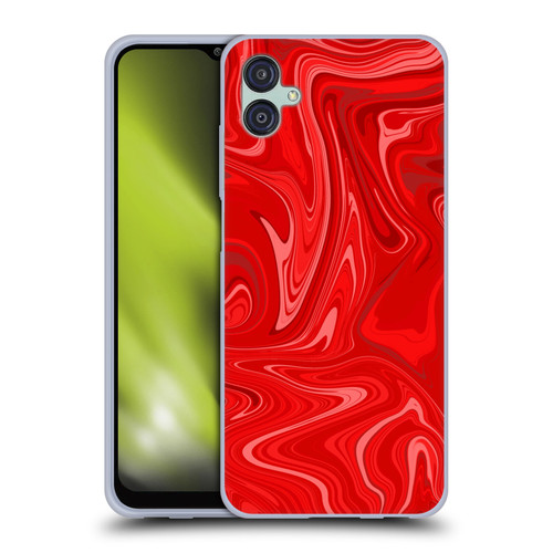 Suzan Lind Marble 2 Red Soft Gel Case for Samsung Galaxy M04 5G / A04e