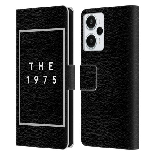 The 1975 Key Art Logo Black Leather Book Wallet Case Cover For Xiaomi Redmi Note 12T