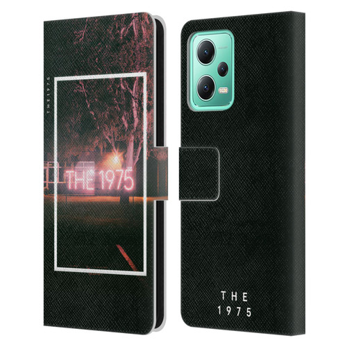 The 1975 Songs Neon Sign Logo Leather Book Wallet Case Cover For Xiaomi Redmi Note 12 5G