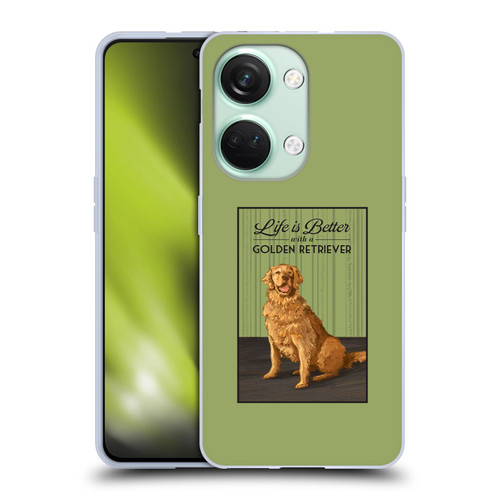 Lantern Press Dog Collection Life Is Better With A Golden Retriever Soft Gel Case for OnePlus Nord 3 5G