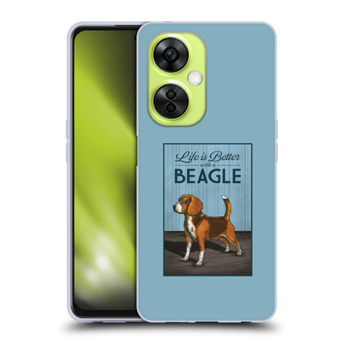 Lantern Press Dog Collection Beagle Soft Gel Case for OnePlus Nord CE 3 Lite 5G
