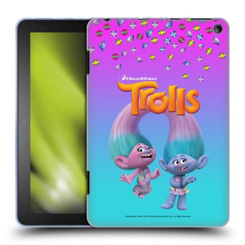 Trolls Snack Pack Satin & Chenille Soft Gel Case for Amazon Fire HD 8/Fire HD 8 Plus 2020