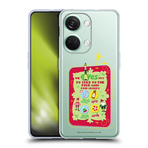 Elf Movie Graphics 1 Food Groups Soft Gel Case for OnePlus Nord 3 5G