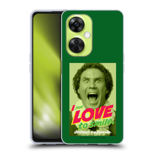 Elf Movie Graphics 1 I Love To Smile Soft Gel Case for OnePlus Nord CE 3 Lite 5G