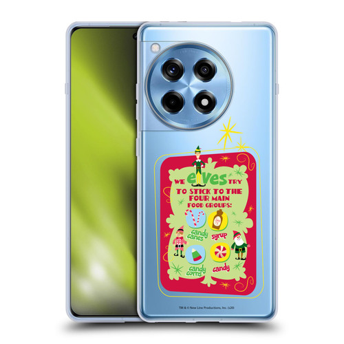 Elf Movie Graphics 1 Food Groups Soft Gel Case for OnePlus 12R