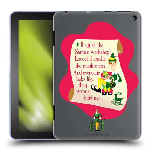 Elf Movie Graphics 1 Quote Soft Gel Case for Amazon Fire HD 8/Fire HD 8 Plus 2020