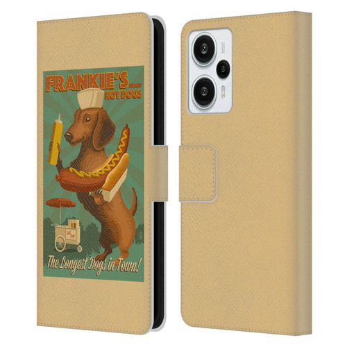 Lantern Press Dog Collection Frankie's Leather Book Wallet Case Cover For Xiaomi Redmi Note 12T