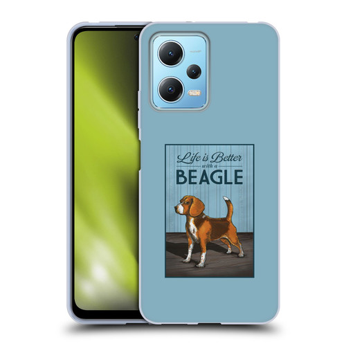 Lantern Press Dog Collection Beagle Soft Gel Case for Xiaomi Redmi Note 12 5G