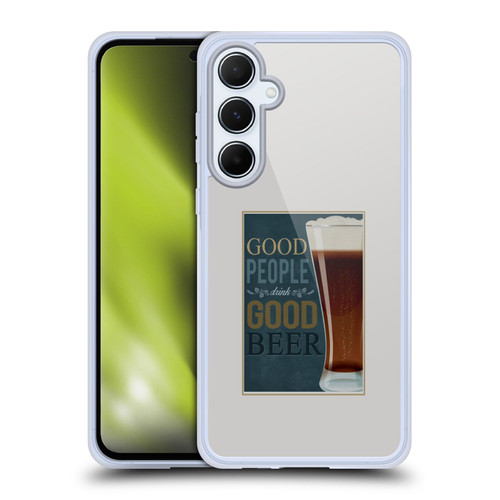 Lantern Press Man Cave Good People Soft Gel Case for Samsung Galaxy A55 5G