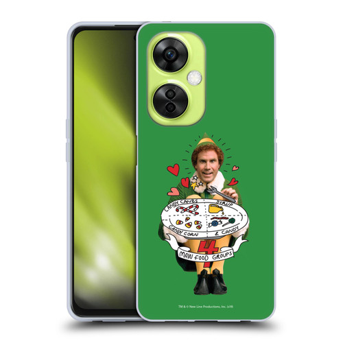 Elf Movie Graphics 2 Buddy Food Groups Soft Gel Case for OnePlus Nord CE 3 Lite 5G