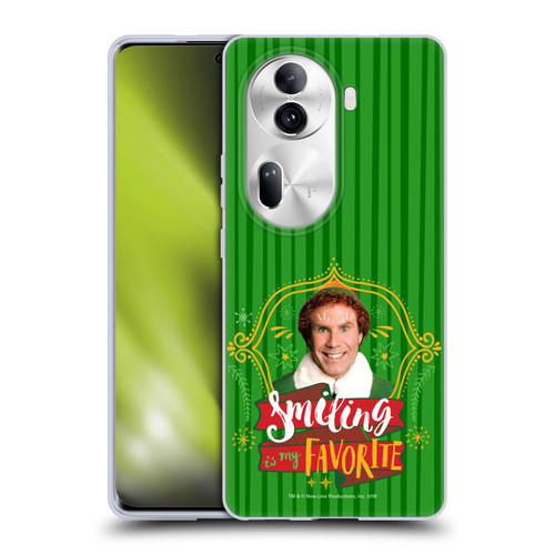 Elf Movie Graphics 2 Smiling Is My favorite Soft Gel Case for OPPO Reno11 Pro