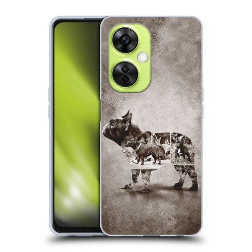 Klaudia Senator French Bulldog Vintage Soft Gel Case for OnePlus Nord CE 3 Lite 5G