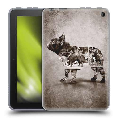 Klaudia Senator French Bulldog Vintage Soft Gel Case for Amazon Fire 7 2022