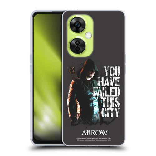 Arrow TV Series Graphics You Have Failed This City Soft Gel Case for OnePlus Nord CE 3 Lite 5G