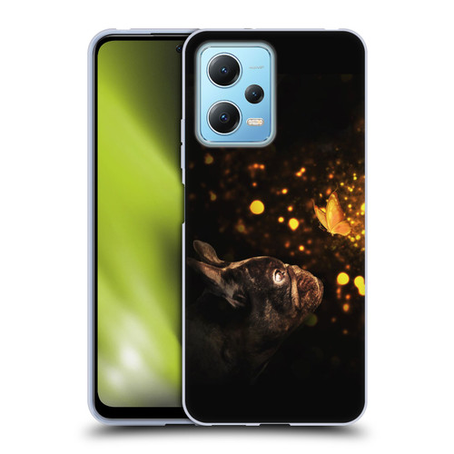 Klaudia Senator French Bulldog Butterfly Soft Gel Case for Xiaomi Redmi Note 12 5G