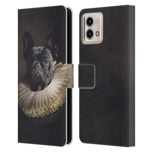 Klaudia Senator French Bulldog 2 King Leather Book Wallet Case Cover For Motorola Moto G Stylus 5G 2023