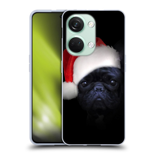 Klaudia Senator French Bulldog 2 Christmas Hat Soft Gel Case for OnePlus Nord 3 5G