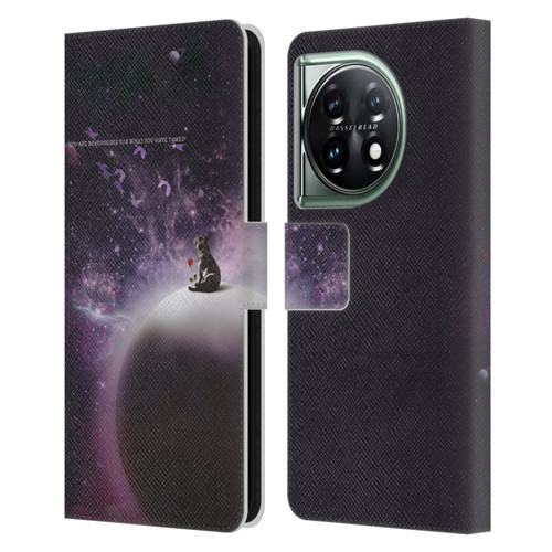 Klaudia Senator French Bulldog 2 In The Galaxy Leather Book Wallet Case Cover For OnePlus 11 5G