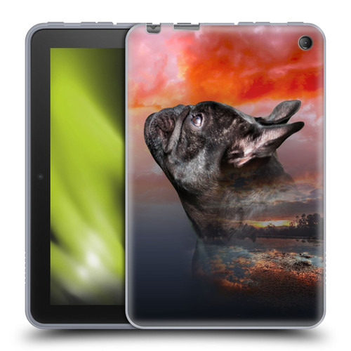 Klaudia Senator French Bulldog 2 Reminisce Soft Gel Case for Amazon Fire 7 2022