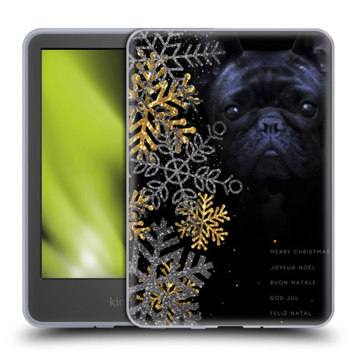 Klaudia Senator French Bulldog 2 Snow Flakes Soft Gel Case for Amazon Kindle 11th Gen 6in 2022