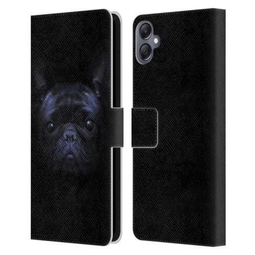 Klaudia Senator French Bulldog 2 Darkness Leather Book Wallet Case Cover For Samsung Galaxy A05