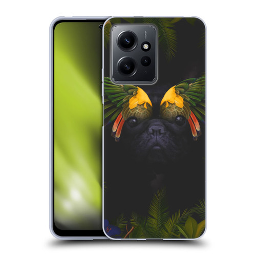 Klaudia Senator French Bulldog 2 Bird Feathers Soft Gel Case for Xiaomi Redmi Note 12 4G