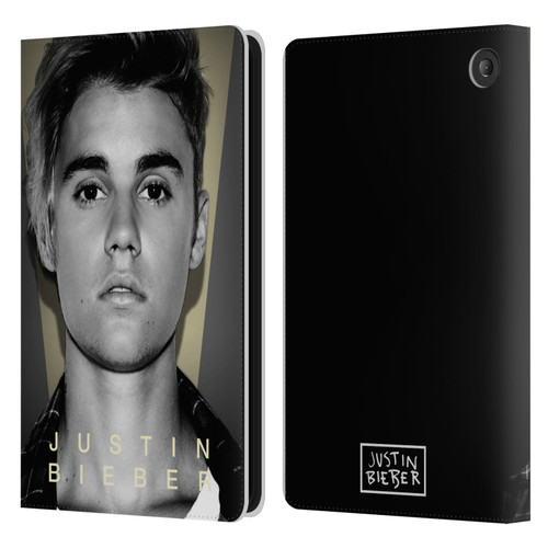 Justin Bieber Purpose B&w What Do You Mean Shot Leather Book Wallet Case Cover For Amazon Fire 7 2022