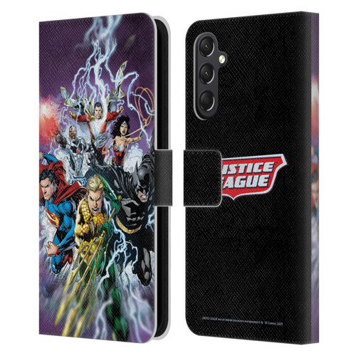 Justice League DC Comics Comic Book Covers New 52 #15 Leather Book Wallet Case Cover For Samsung Galaxy A24 4G / M34 5G