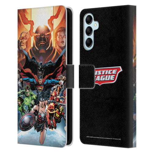 Justice League DC Comics Comic Book Covers #10 Darkseid War Leather Book Wallet Case Cover For Samsung Galaxy M14 5G