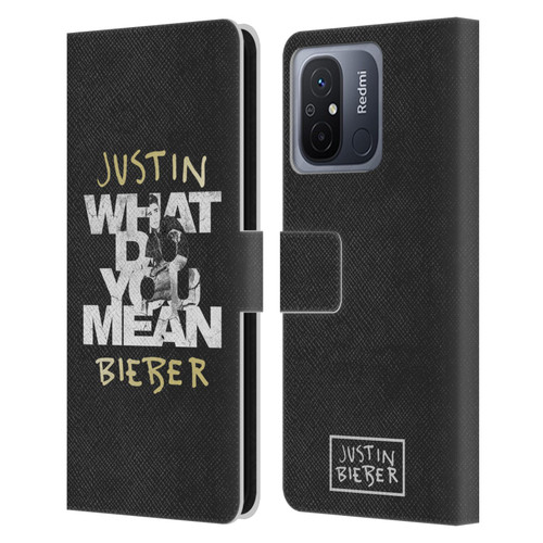 Justin Bieber Purpose B&w What Do You Mean Typography Leather Book Wallet Case Cover For Xiaomi Redmi 12C