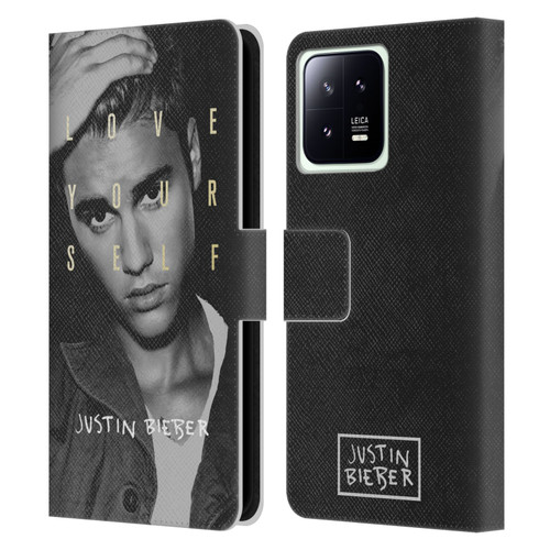 Justin Bieber Purpose B&w Love Yourself Leather Book Wallet Case Cover For Xiaomi 13 5G